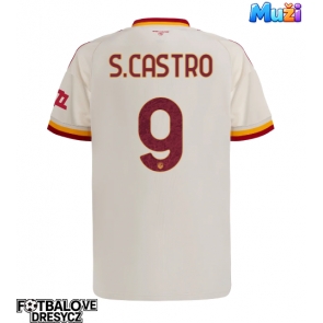 AS Roma Santiago Castro #9 Venkovní Dres 2026-27 Krátký Rukáv